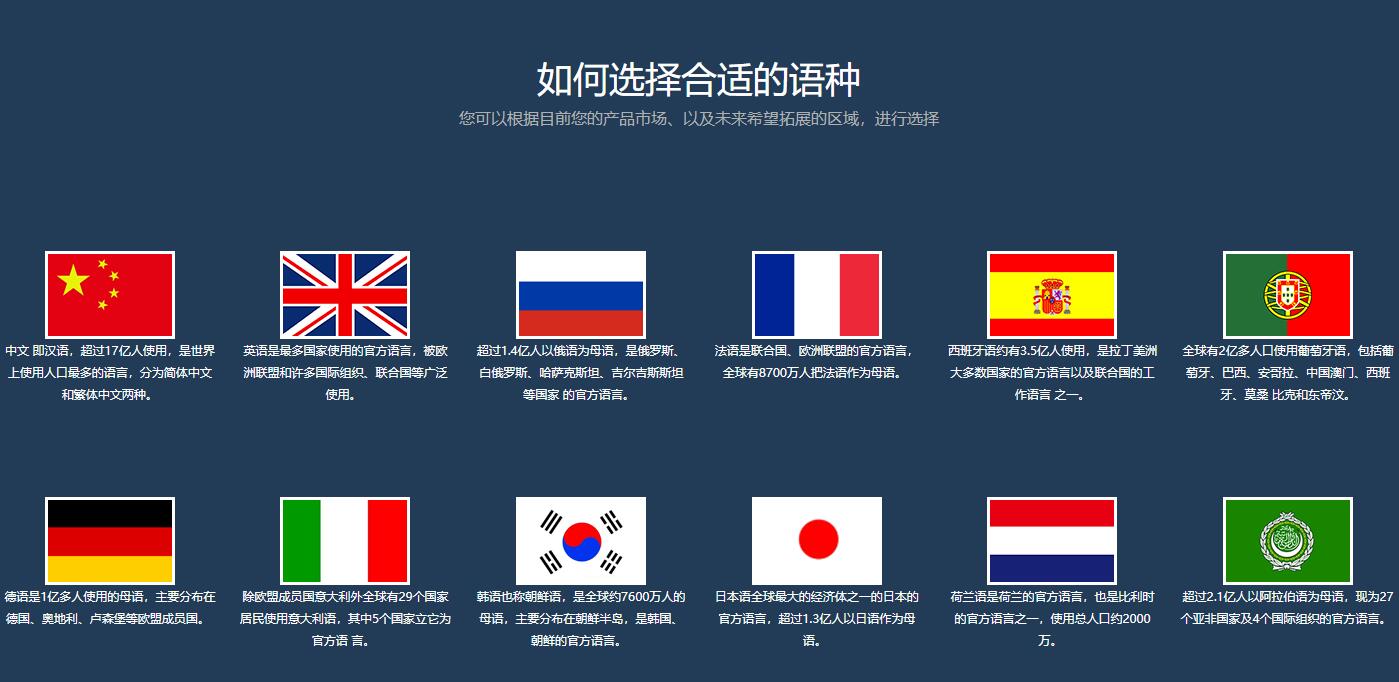 重慶小語種網(wǎng)站建設(shè)