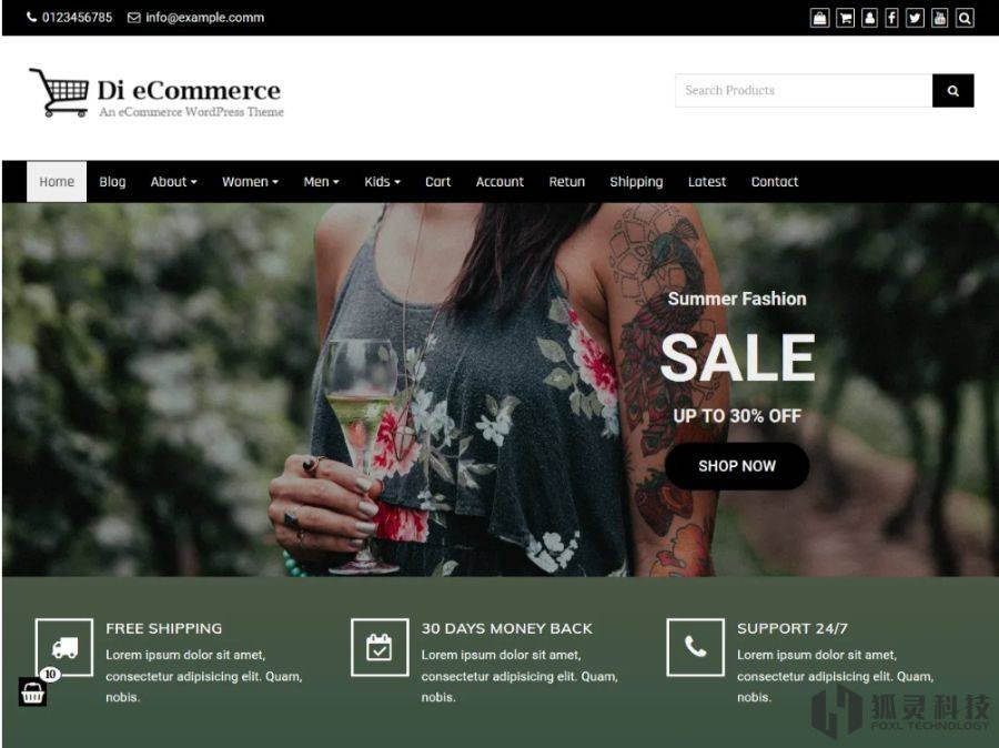 Di eCommerce主題 Di eCommerce主題